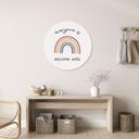 Wanddecoratie Everyone is welcome here - KsanaKalpa - Alu-Dibond Rond