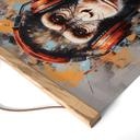 Textielposter DJ-aap met koptelefoon - Magnusson