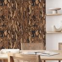 Patroonbehang Ettore Walnut - Abstracte Houtnerf - Sir Edward x Grigory Gladarev