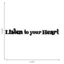 Akrylbokstäver Listen to your Heart