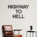 Akrylbokstäver Highway to Hell