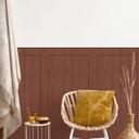 Wandpanelen Wandbekleding roestbruin met houtnerf met kader