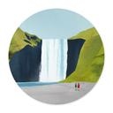 Poster Waterval in de bergen - Rivers - Rond