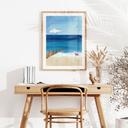 Poster Sommarstrand med hund vid havet - Rivers