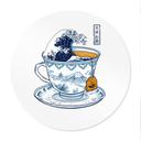 Poster Grote Golf-thee in Hokusai-stijl - Trinidad - Rond