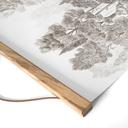 Textielposter Bos met boslandschap in beige - Ms Tiff