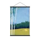 Tekstil plakat Camping ved skoven - Rivers