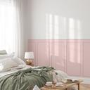 Wandpanelen Wandbekleding roze met kader