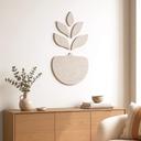 Decori in feltro - Foglie nel vaso con funzione acustica