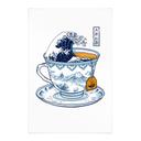 Textielposter Grote Golf-thee in Hokusai-stijl - Trinidad