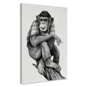 Canvas schilderij Streetstyle aap met sigaret - Koubou