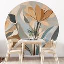 Fotobehang Emil's Bloom - Abstracte Bloemen - Sir Edward x Grigory Gladarev - Rond