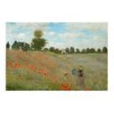 Textielposter - Veld met Klaprozen bij Argenteuil - Monet