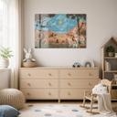 Glasschilderij Spiritueel Dierenrijk in de Nacht - Oliver Robins