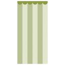 Panneaux muraux revêtement mural autocollant vert rayé avec frise