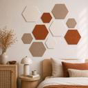 Decori in feltro Esagono | Decorazione murale, bacheca & isolamento acustico