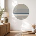 Quadro da parete Agnes Balance - Strisce orizzontali - Sir Edward x Grigory Gladarev - Alu-Dibond rotondo