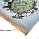 Kinderkamer Textielposter Wereld van de dieren - Kikki Belle