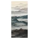 Pellicola per Porte Roerich Light - Paesaggio Montano Nebbioso - Sir Edward x Grigory Gladarev