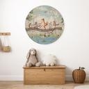 Houten Wanddecoratie Dierenuitstapje in de Natuur - Oliver Robins - Rond