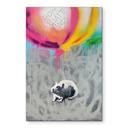 Stampa per pareti Ratto Street Art Palloncini Freedom - Habib - Alu-Dibond