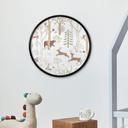 Poster Vrolijk Bosleven met Dieren - Oliver Robins - Rond