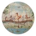 Houten Wanddecoratie Dierenuitstapje in de Natuur - Oliver Robins - Rond
