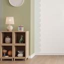 Sticker mural frise ondulée menthe pastel
