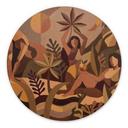 Stampa per pareti Amber Flora - Donne nella foresta pluviale - Sir Edward x Grigory Gladarev - Alu-Dibond Tondo