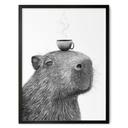 Poster Capybara Matin Café - Korenkova