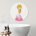 Tableaux Canard Spa Amusant au Masque de Concombre Rond - Korenkova