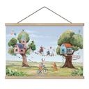 Kinderkamer Textielposter Boomhuisfeest - Oliver Robins