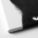 Tableau sur bois Regard d'une chatte noire - Korenkova - Carré