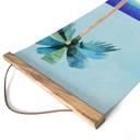Textielposter Vakantiestrand met palmboom - Rivers