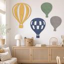 Decori in feltro - Mongolfiere (Set da 4) per la cameretta