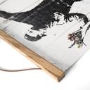Textielposter - De Bloemenwerper - Alu-Dibond Rond - Banksy