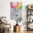 Acrylglasbild Streetart Ratte Freedom Ballons - Habib - 30x45 cm