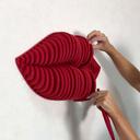 3D Decoración de Pared de Fieltro Beso - 46x27 cm
