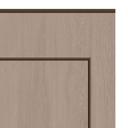 Wandpanelen Wandbekleding taupe met houtnerf met kader