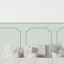 Wandpanelen Wandbekleding mint-pastel met sierbiesoptiek