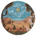 Vinilo Decorativo Reino Animal Espiritual en la Noche - Oliver Robins - Redondo