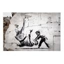 Textielposter - Kleine judoka - Banksy
