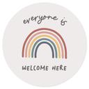 Wallsticker Everyone is welcome here - KsanaKalpa - Rund