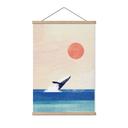Textielposter Walvis in de zee - Rivers