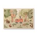 Houten Wanddecoratie Dieren Brandweer in het Bos - Oliver Robins