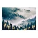 Textielposter Mysterieuze mist in het bos - SpaceFrog Designs