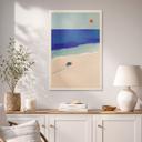 Tableau sur bois Petite tortue au bord de la mer - Rivers