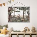 Kinderkamer Textielposter Inheemse dieren in het bos - Kikki Belle