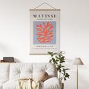 Textielposter Abstract koraal in Matisse-stijl - Costa
