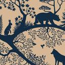 Fotomural Habitación Infantil Siluetas de Animales en el Bosque Nórdico - Oliver Robins